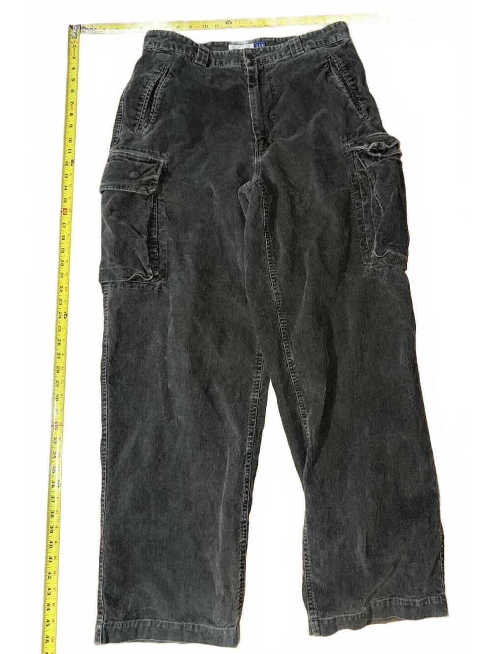 Vintage GAP Cargo Pants Olive Green Corduroy Cotton